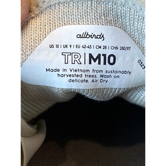 Allbirds Tree Runners Sneakers Womens Size 10 White Mesh Air Dry Lace Up Low Top - Picture 7 of 16